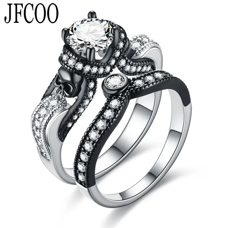 Женское Винтажное кольцо с черным Цирконом|Обручальные кольца| |