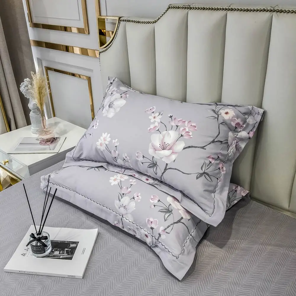 

Svetanya Flowers Cotton Bedlinens Twin Queen King Size Sheet Bedding Set Duvet Cover Pillowcases