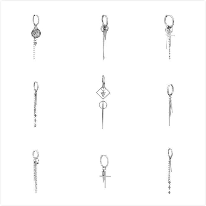 1 шт. из нержавеющей стали обруч серьги нержавеющая сталь Bangtan для мальчиков в