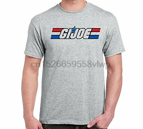 G.I. Gi Joe Adventure Team Ретро Винтаж мужская серая футболка|Мужские футболки| |