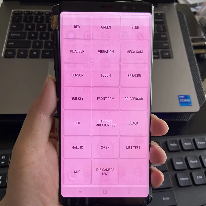 

Burn in Red Shadows Original Samsung Galaxy Note8 LCD With Frame N950F N950U Touch Screen Note 8 Assembly Adhesive Tools