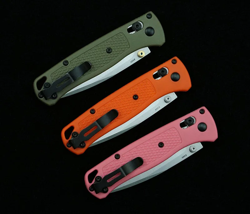 

OEM BM535S/535/535BK folding knife mark S30V blade nylon fiber handle outdoor camping survival kitchen knife EDC gift tool knife