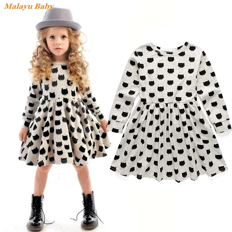 Детское платье с длинным рукавом на весну/осень 2021 | Детская одежда и обувь