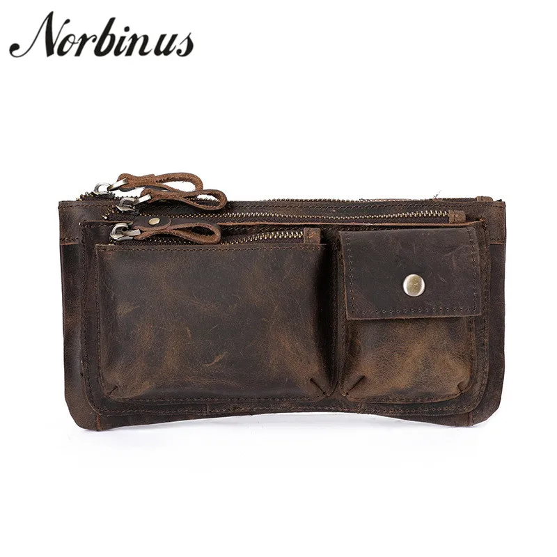 Винтажная Мужская сумка из натуральной кожи нагрудная мужская на лямках для