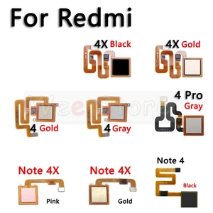 Сканер отпечатков пальцев на задней панели для Xiaomi Redmi Note 4 4x Pro Prime Plus Global