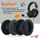 EarTlogis Сменные амбушюры для HyperX Cloud I II, Cloud Core,Cloud X,Cloud Silver,Cloud Alpha S Gold,Cloud Pro,Cloud Gaming