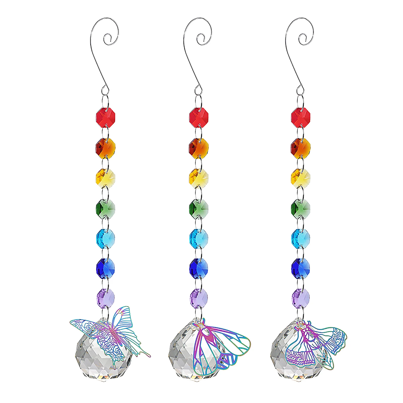 

Хрустальные украшения-радужные поделки, хрустальные Восьмиугольные бусины, призмы, искусственные подвески, подвеска в виде капли