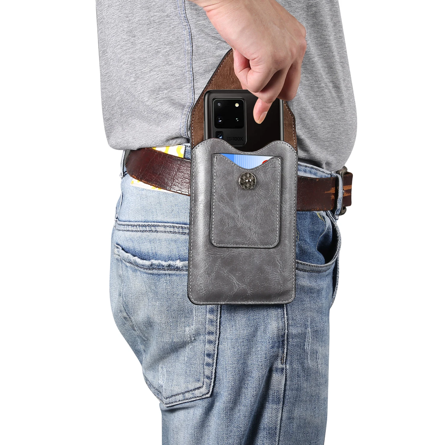 Универсальный чехол кобура с ремешком для телефона Samsung Galaxy s20 ultra Note10Lite A21 A80 A90 A71 5G