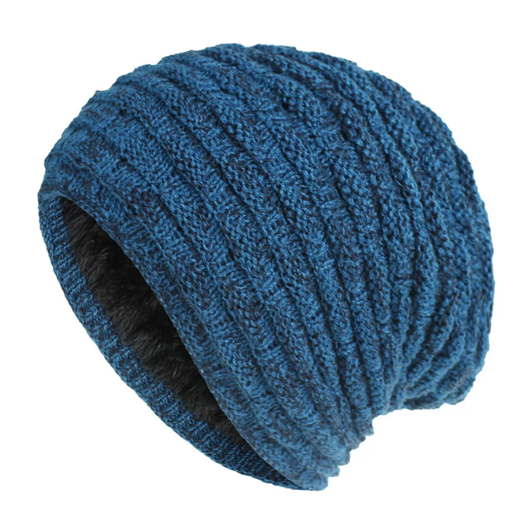 

Skiing Plush Beanies Cap Fashion Keep Warm Winter Hats Knitted Cotton Hat Breathable Stretchy Knit Beanie Hat Casual Cap Gorras