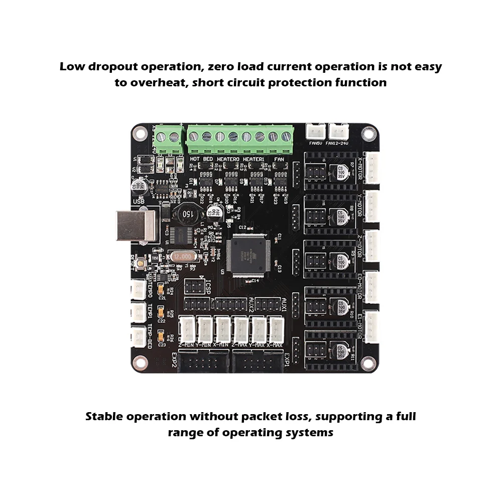 

3D Printer Mainboard KFB-3.0 Control Master Board Ultra Mute Upgrade Integrated Motherboard for Ramps1.4/1.56 2560