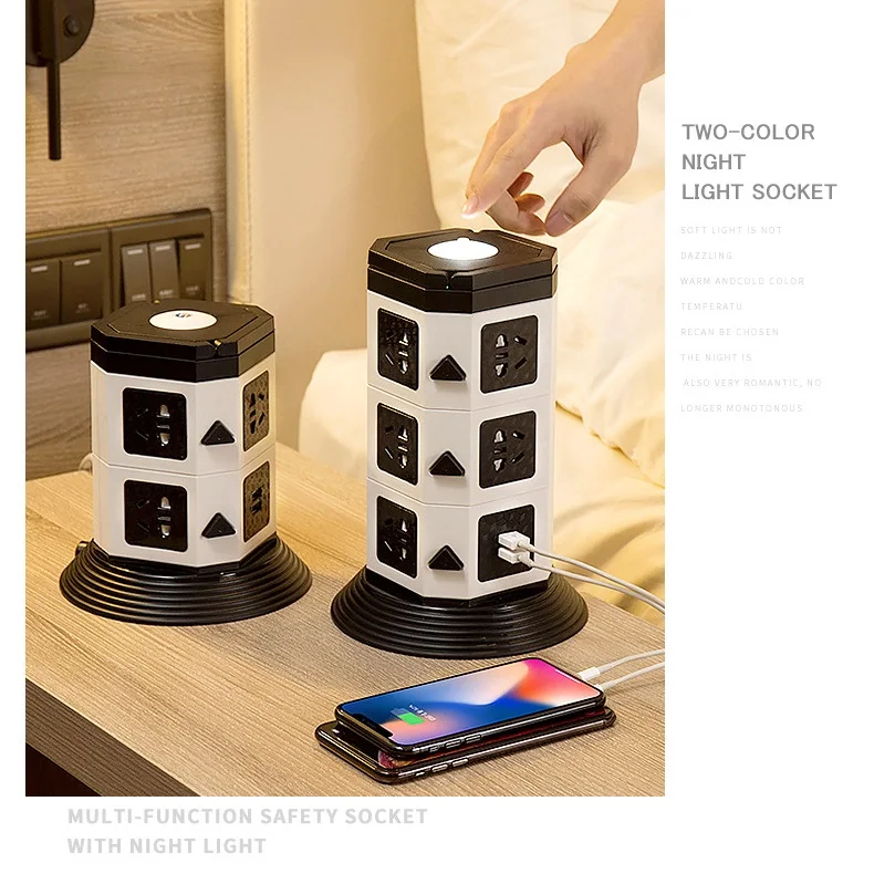 Башня Мощность полосы (цифровое управление) Вертикальная Розетка 7/11/15 розетка с