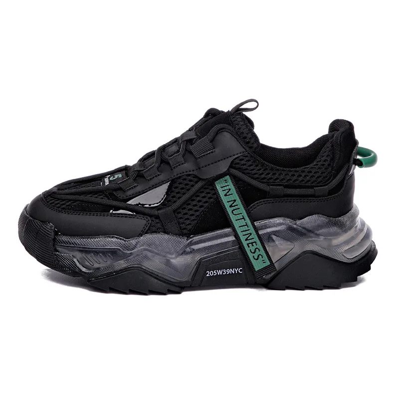 

Swonoc Dad Shoes Black Sneakers Women Breathable Casual Shoes 2021 Spring New Mesh Breathable Female Sneakers Platform