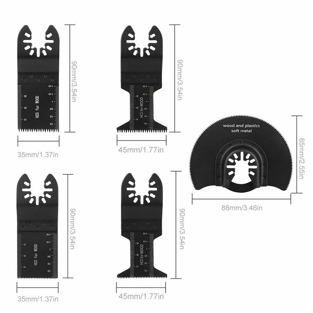 

23pcs Multi-function Tool Accessories For Fein Bosch Fein Multi-tool Tools For Cutting Wood Black Deck Plastic And Soft Metal