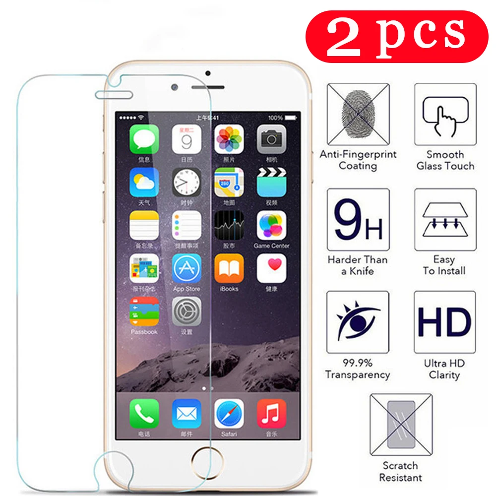 Закаленное стекло для iphone 11 pro X XR XS MAX защитная пленка 7 8 plus 6 6S 5 5S SE 5C 4 4s защита