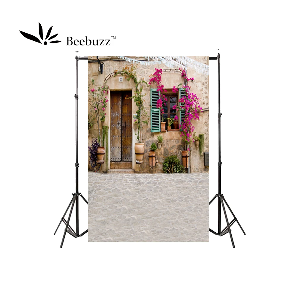 Beebuzz Фотофон красивый цветочный дом фон для фотостудии в стиле кантри с цветами |