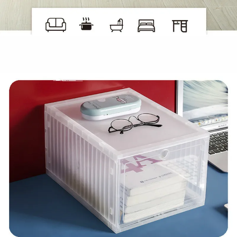 Штабелируемая коробка для хранения обуви прочный пластиковый шкаф кроссовок