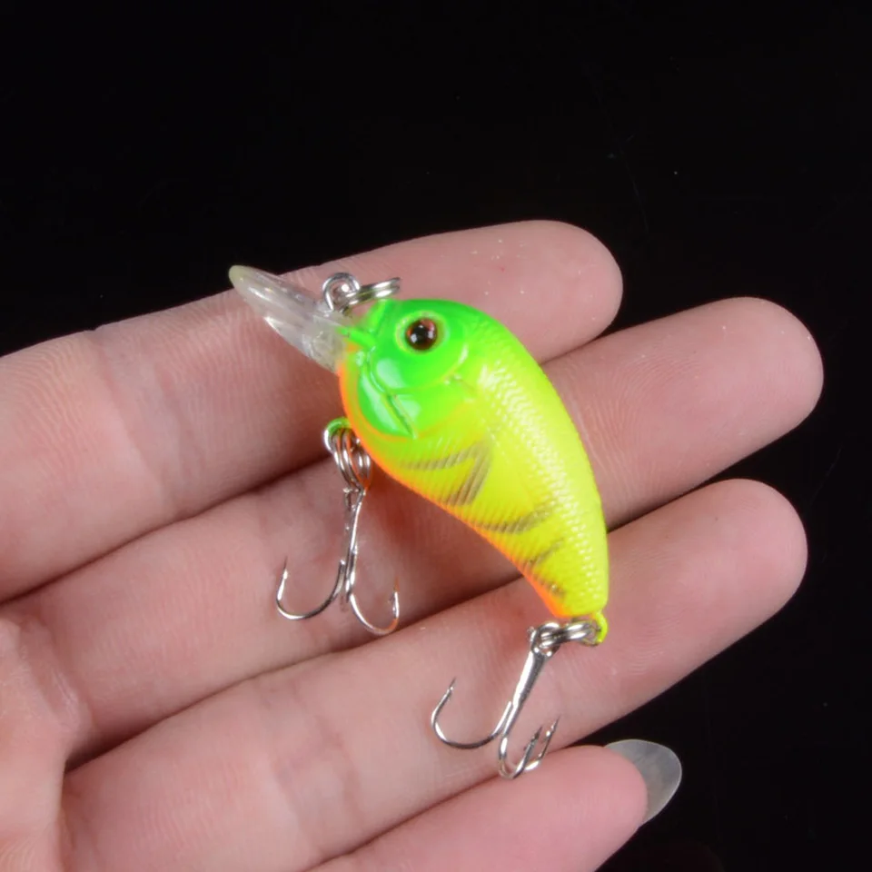 1 шт. приманка 4 5 см 2 г маленький кренкбейт для рыбной ловли жесткая в виде гольяна