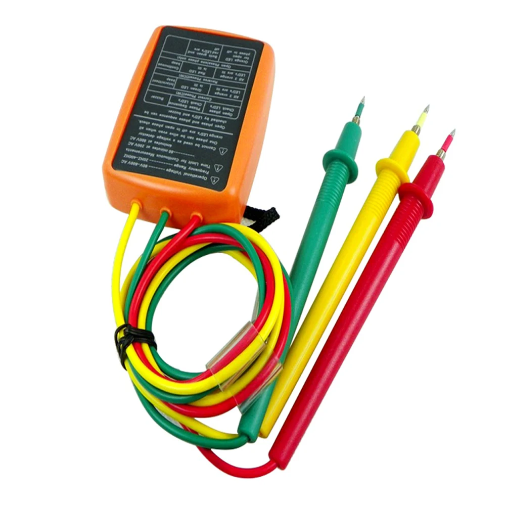 Тестер последовательности фаз индикатор 3 фазы вращения тестер цифровой