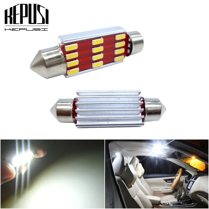 2 шт. светодиодный светильник C5W без ошибок фонарь для Volkswagen VW Golf 3 4 5 6 Passat B6 B5