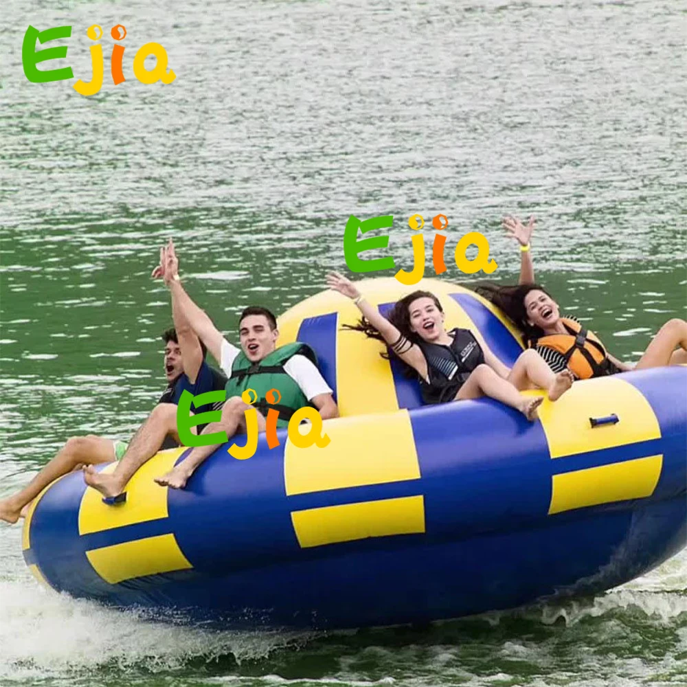 0.9mm PVC Inflatable Gloating Water Park Disco Boat Inflatable Saturn For Water Sports images - 6