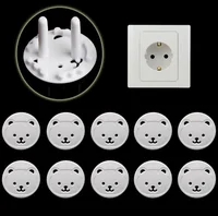 2000pcs Baby Safety Child Electric Socket Outlet Plug Protection Security Two Phase Safe Lock Cover Kids Sockets Cover Plugs