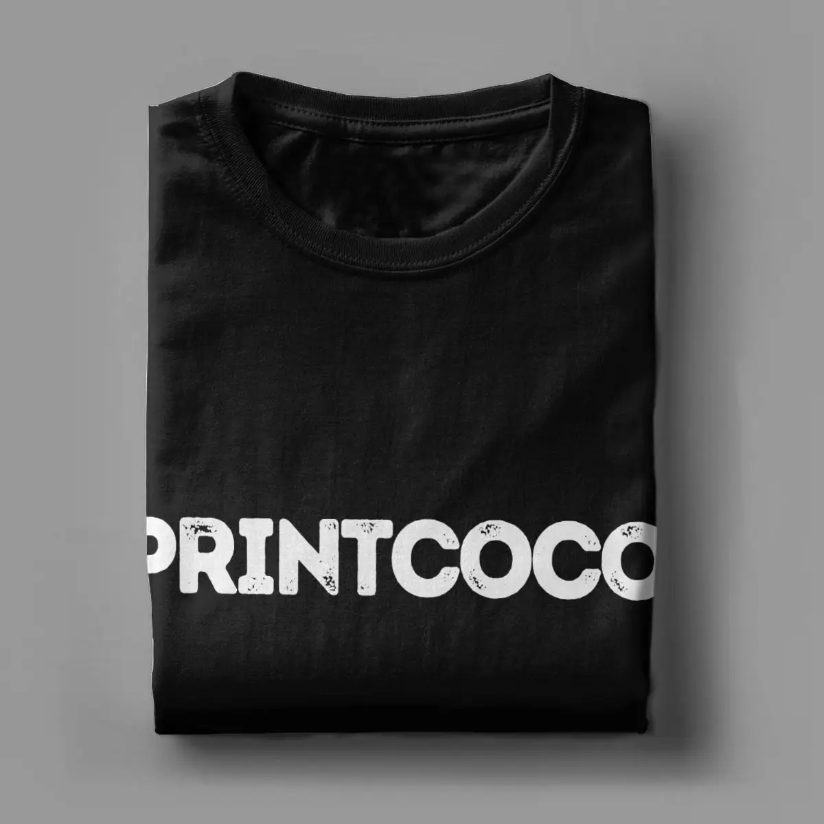 

PRINTCOCO Brand Men T Shirt Original Letters Cotton Clothing Funny Short Sleeve Tees Classic T-Shirts