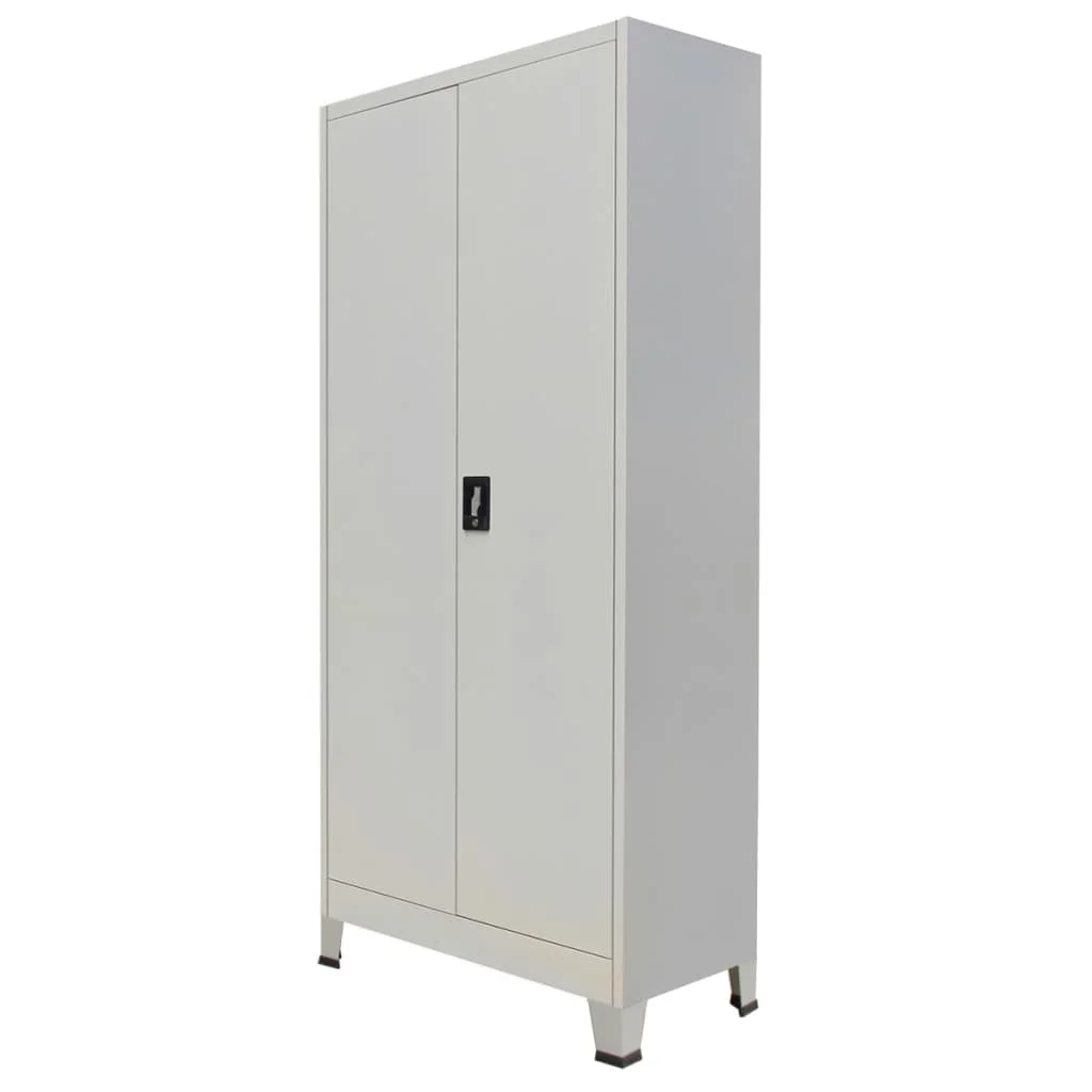 

Office Cabinet with 2 Doors Steel 35.4"x15.7"x70.9" Gray