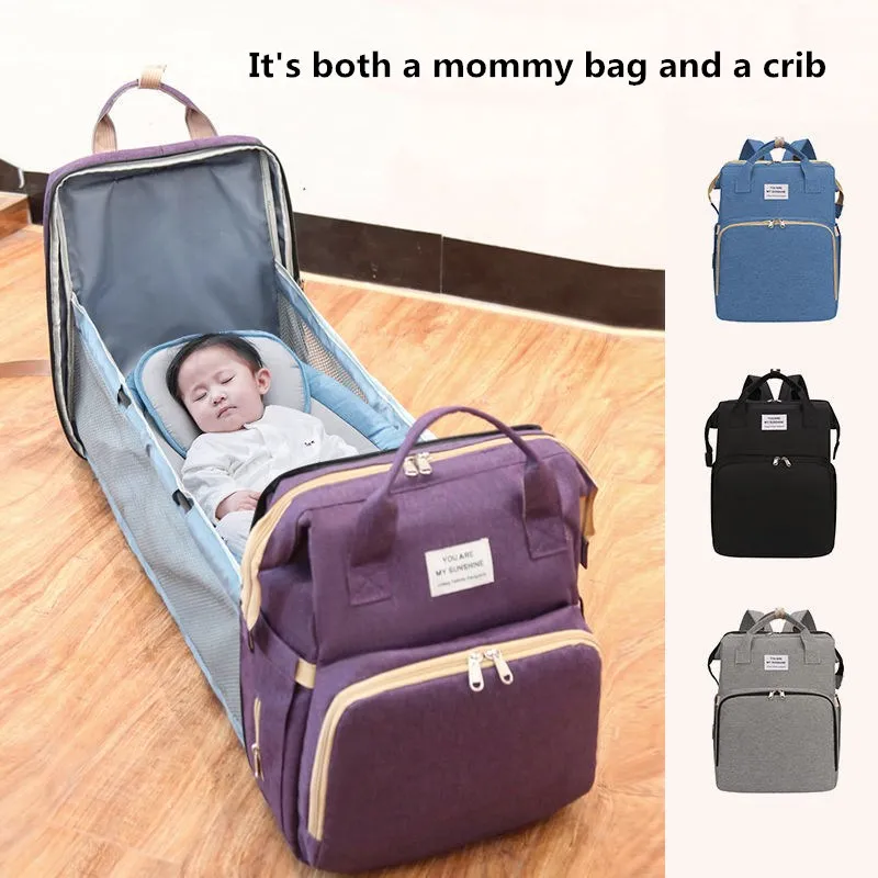 Сумка для подгузников многофункциональная водонепроницаемая сумки-кровати |