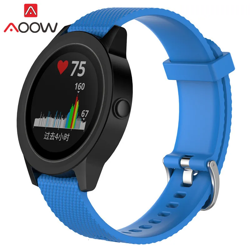 20 мм 22 мм силиконовый ремешок для часов samsung Galaxy Watch Garmin Amazfit сменный Браслет ремешок для часов gear Sport S2 S3