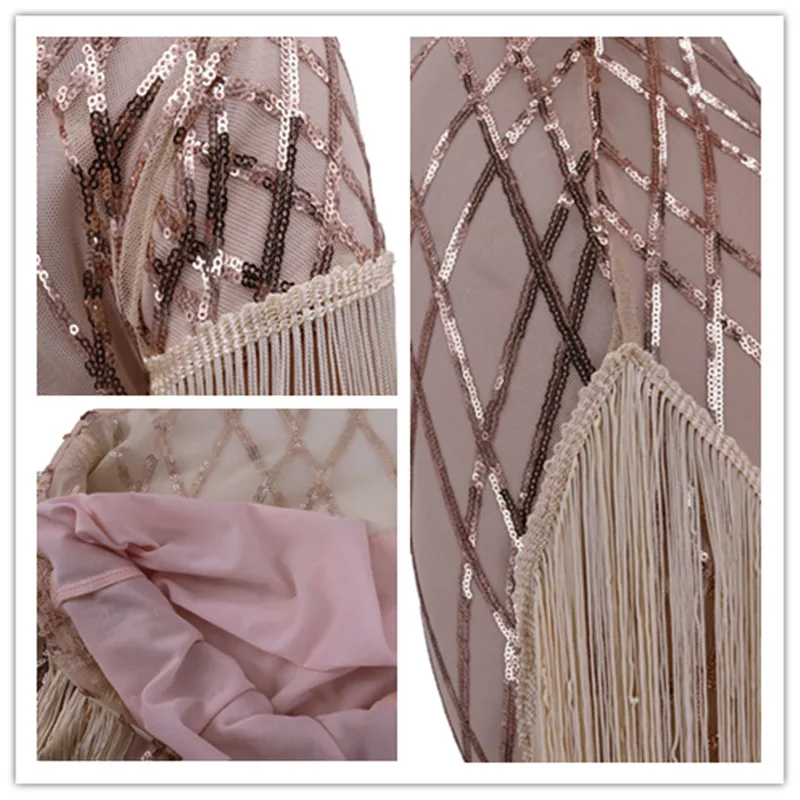 

Sexy Sheer Sequins Evening Party Bodycon Summer Mini Dress Women Elegant Short Sleeve Tassel Club Dresses Casual Bandage Vestido