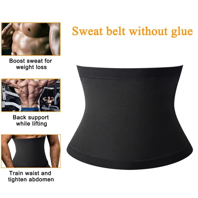 Mens Abdomen Reducer Sauna Body Shaper Fitness Sweat Trimmer Belt Waist Trainer Belly Slimming Shapewear Corset |