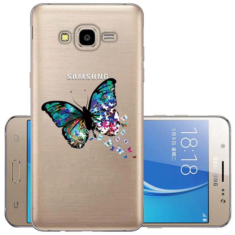 CROWNPRO чехол для samsung J1 Чехол Мягкий силиконовый чехол для samsung Galaxy J1 чехол J120 J120F 4,5" - Цвет: WCD
