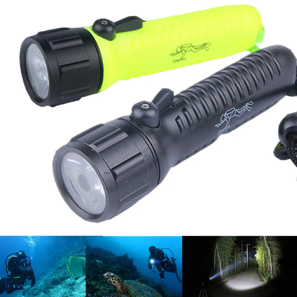 

Hot New LED Torch Lantern Lighting Light Underwater Diving Flashlight Waterproof Portable Lamp For Hunting Camping BJStore