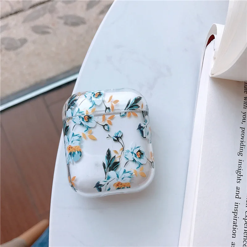 Feiseli винтажный прозрачный пластиковый чехол Airpods 1 2 защитный для наушников