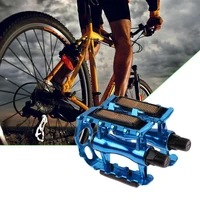 2pcs mtb bearing aluminum alloy flat pedal bicycle lightweight pedals big pedal cycling outdoor sports bicycle pedal accessories