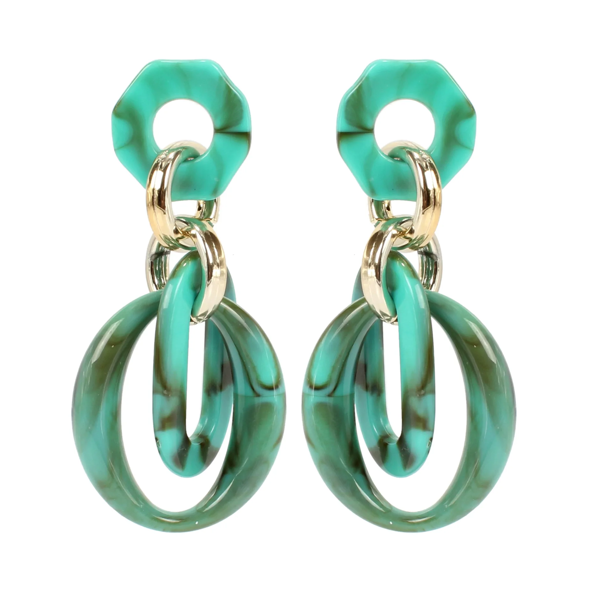 Акриловые геометрические длинные большие крючки Роскошные темпераментные узоры