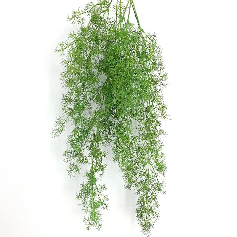 

Artificial Air Grass Green Plants Long Vine Hanging Rattan Artificial Flower Plastic Pine Needle Grass Ceiling Hanging Vine