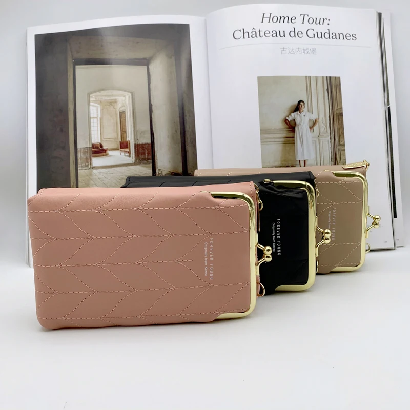 

Vanifin, женский кошелек, сумочка, сумка для карт, сумка для мобильного телефона, кошелек, модный простой женский кошелек с швейной нитью и засте...