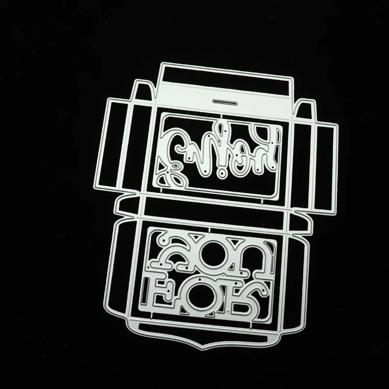 

JC Metal Cutting Dies Enjoy Gift Box Shape DIY for Scrapbooking Handmade Paper Card Make Stencil Craft Mold Mould Model Decor