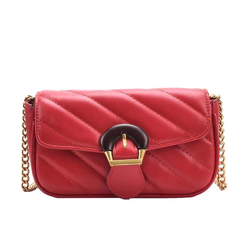 

Luxury designer handbag Fashion chain Mini women's small square bag High quality solid color women's Shoulder Messenger Bag
