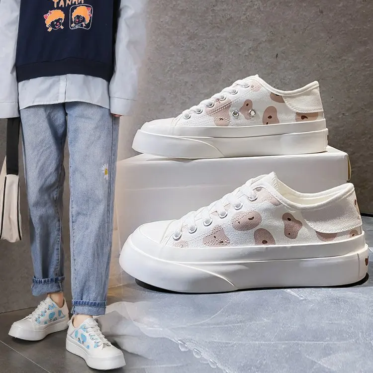 Туфли женские холщовые на шнуровке низкие кроссовки лоферы повседневная обувь