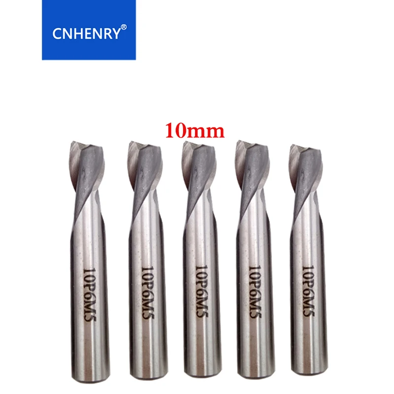 Набор концевых фрез с 2 канавками и прямым хвостовиком фрезы из быстрорежущей