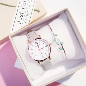 Женские роскошные часы в римском стиле, дизайнерские очаровательные наручные часы серого цвета, женские кварцевые часы с кожаным ремешком, 2019