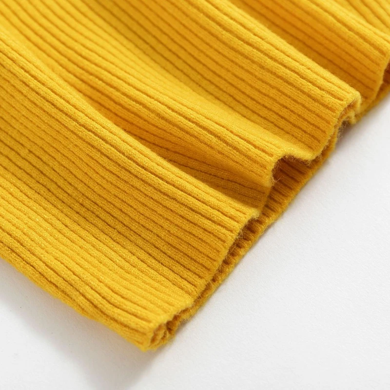 Женский свитер GOPLUS повседневный однотонный вязаный с высоким воротом на осень и