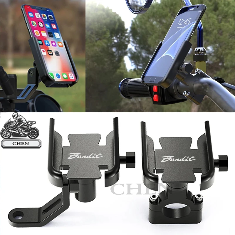 

Mobile Phone Holder For SUZUKI BANDIT GSF 400/600S/650/1200/1250 S-X Y-K4 S-K4 GSF400 GSF600 GSF650 GPS Navigation Mount Bracket