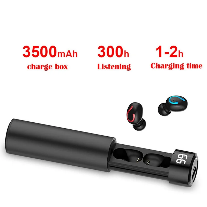 Наушники-вкладыши TWS для HBQ Q67 Bluetooth 5 0 светодиодный интеллектуальный дисплей