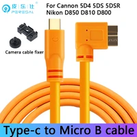 type c to micro b camera data cable for cannon 5d4 5ds 5dsr nikon d800 d850 d810 digital camera connect to computerlaptop cable