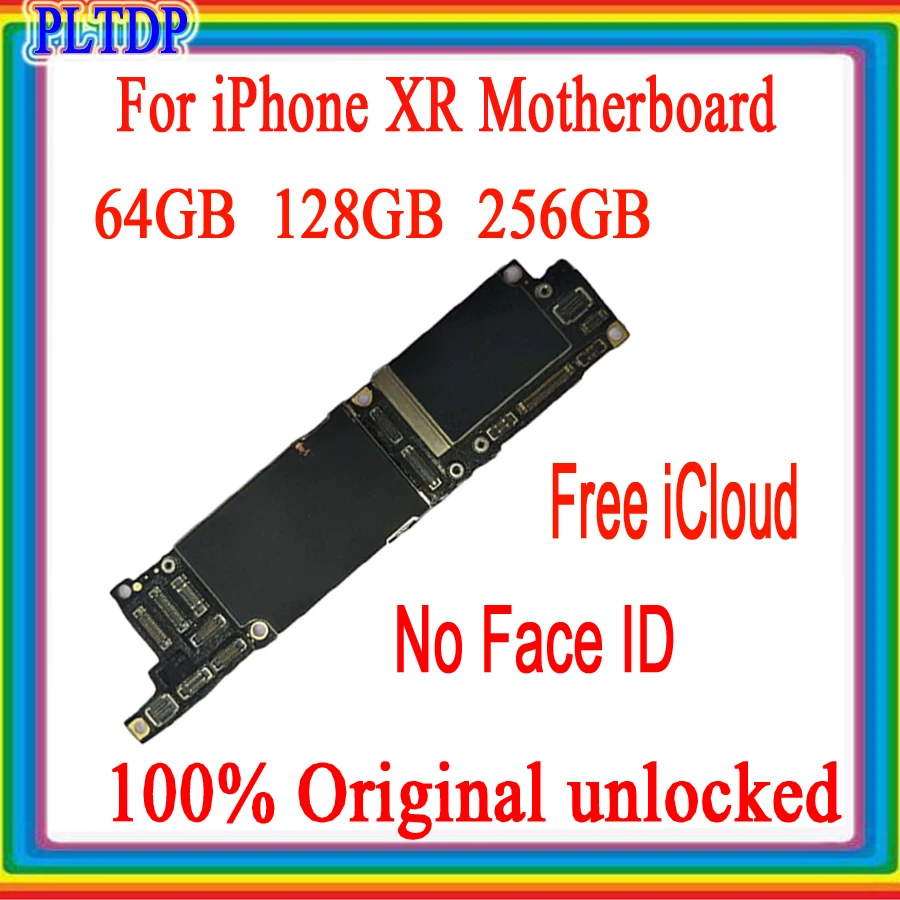 

64GB/128GB 256GB For iphone XR Motherboard With/No Face ID 100% Original Unlocked Free iCloud Full chips Good tested Logic Board