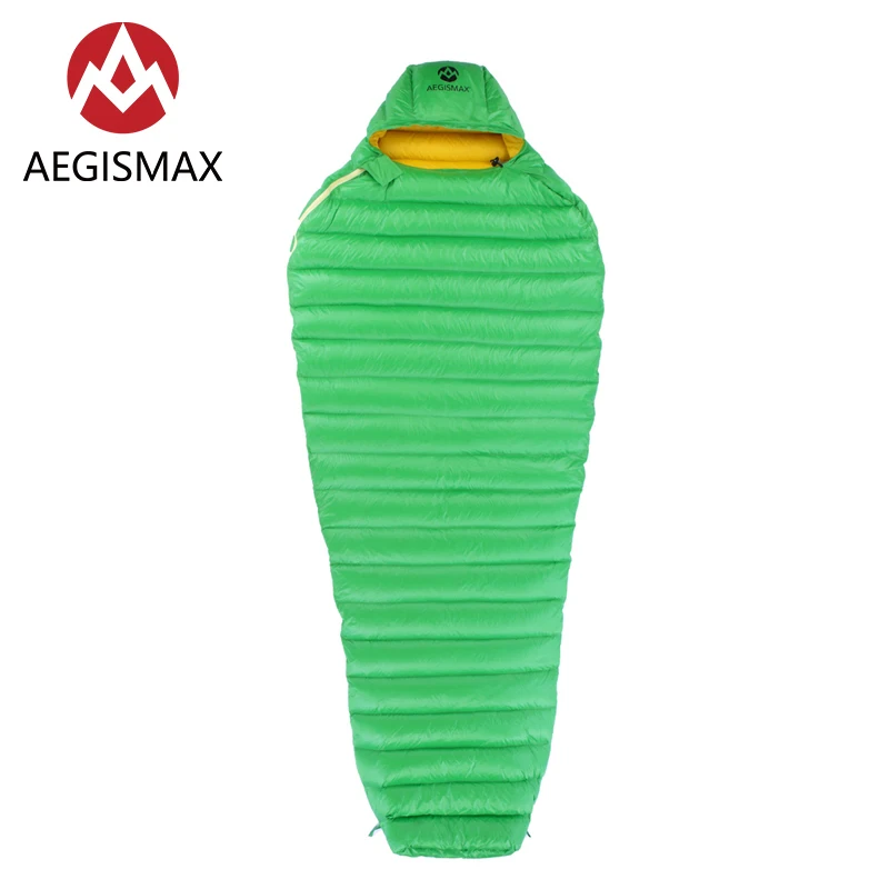 Ультралегкий спальный мешок AEGISMAX Leto Green ультрасухая уличная палатка на гусином