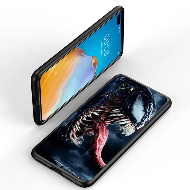 Venom Marvel cool Case For Xiaomi Redmi Note 11 11T 10 10S 9 9S 9T 8 8T 7 5 Pro 4G 5G Silicone Soft Black Phone Cover Coque Core